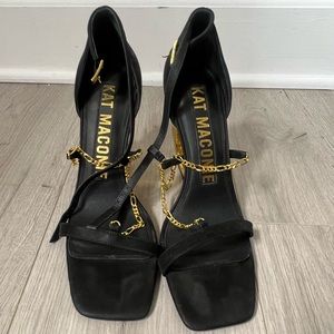 Kat Maconie Classy Black Gold Sandals